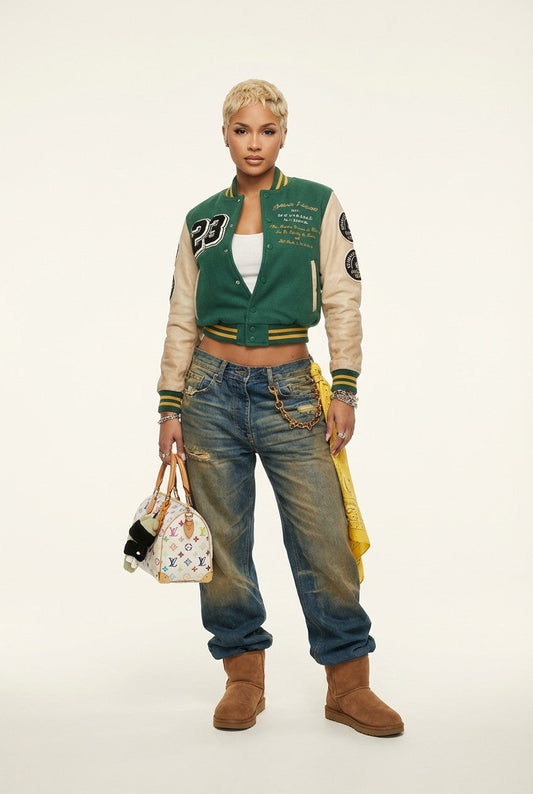 Vintage Washed High-Waist Relaxed Denim Jeans