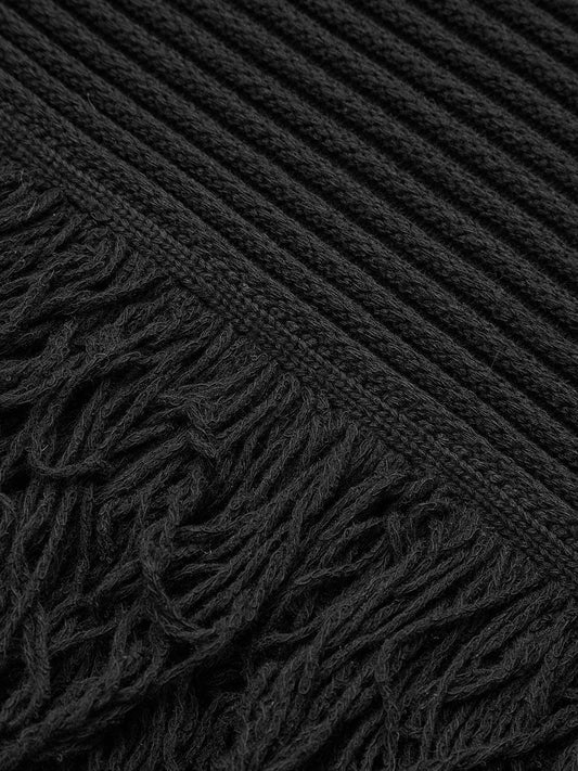 Sleeveless Fringe Hem Sweater Dress