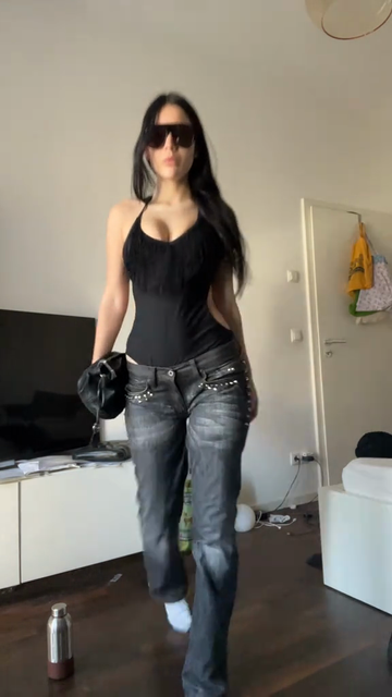 Stud Embellished Jeans